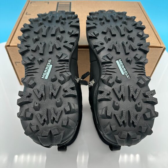 Merrell Women's Thermo Kiruna Mid Zip Waterproof Boot, Size 5.5, Black/Canal - Picture 9 of 13